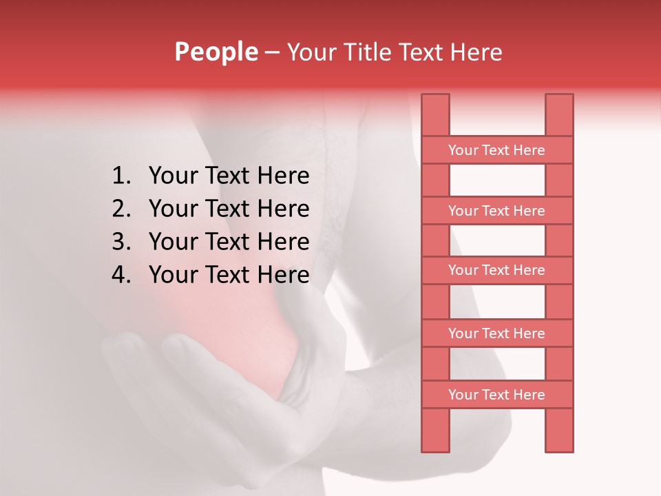 Human Elbow Ill PowerPoint Template