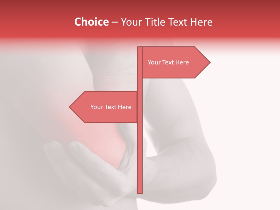 Human Elbow Ill PowerPoint Template