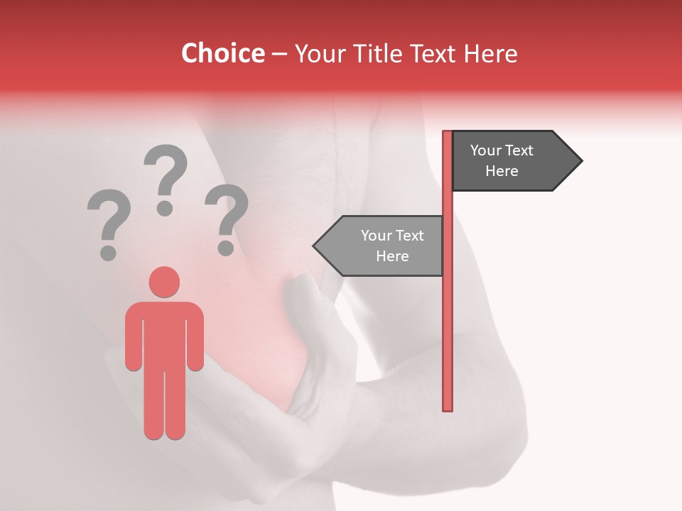 Human Elbow Ill PowerPoint Template