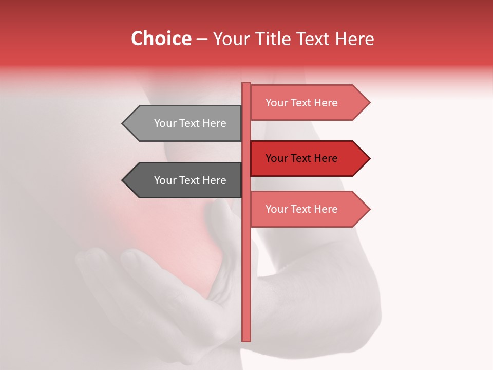 Human Elbow Ill PowerPoint Template
