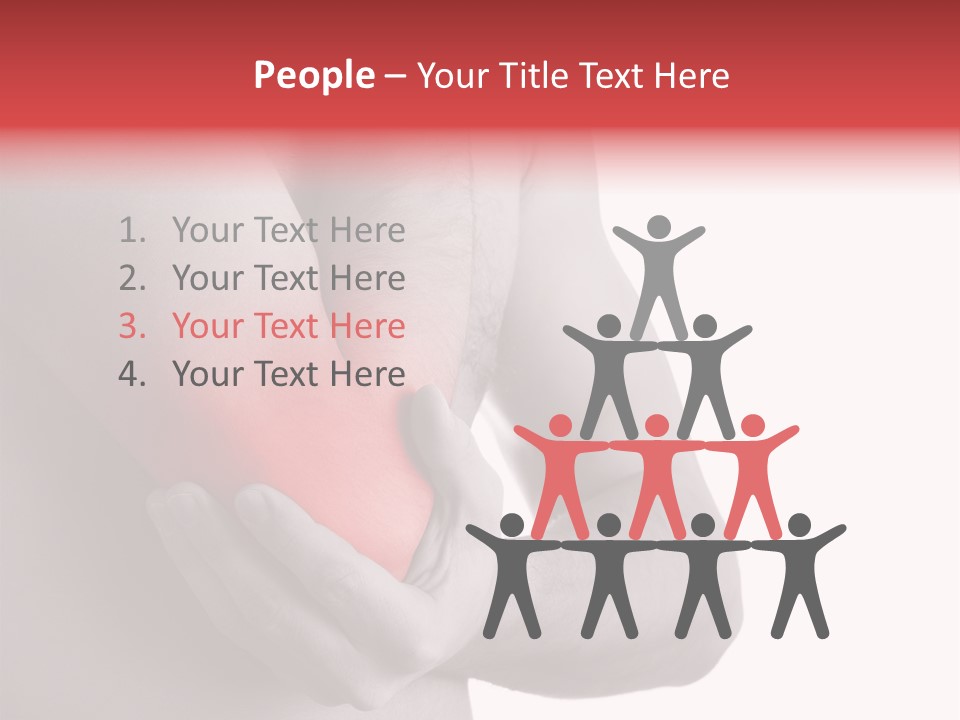 Human Elbow Ill PowerPoint Template