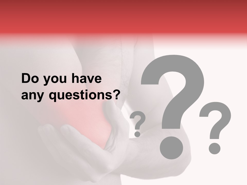 Human Elbow Ill PowerPoint Template