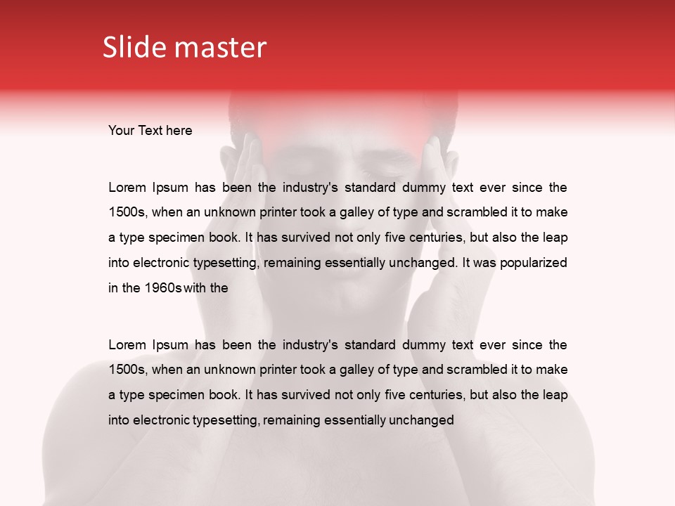 Adult Loneliness Ache PowerPoint Template