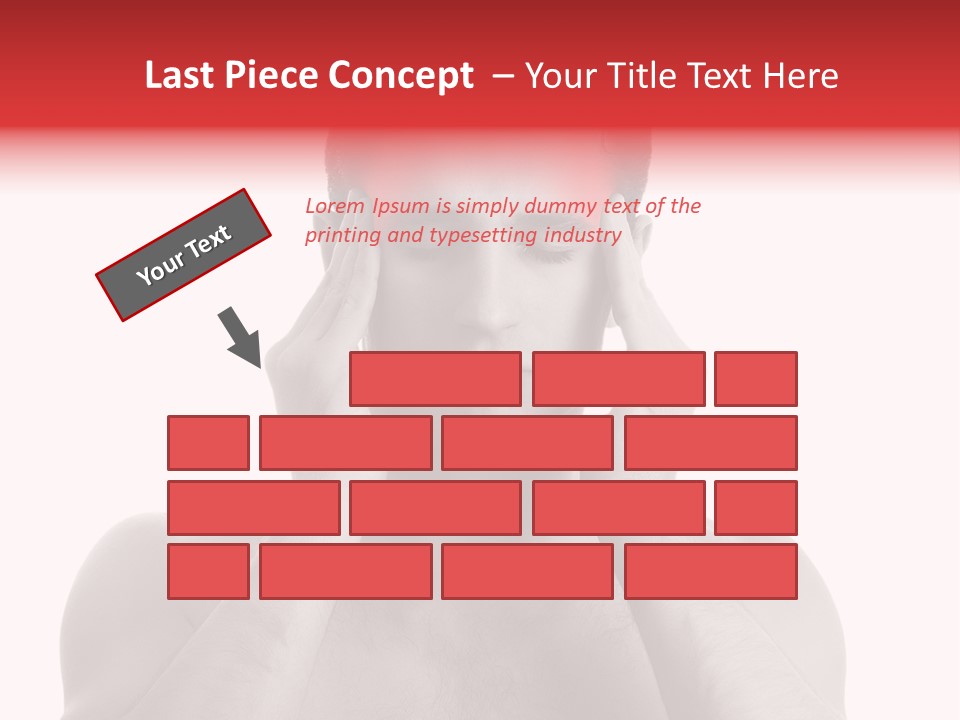 Adult Loneliness Ache PowerPoint Template