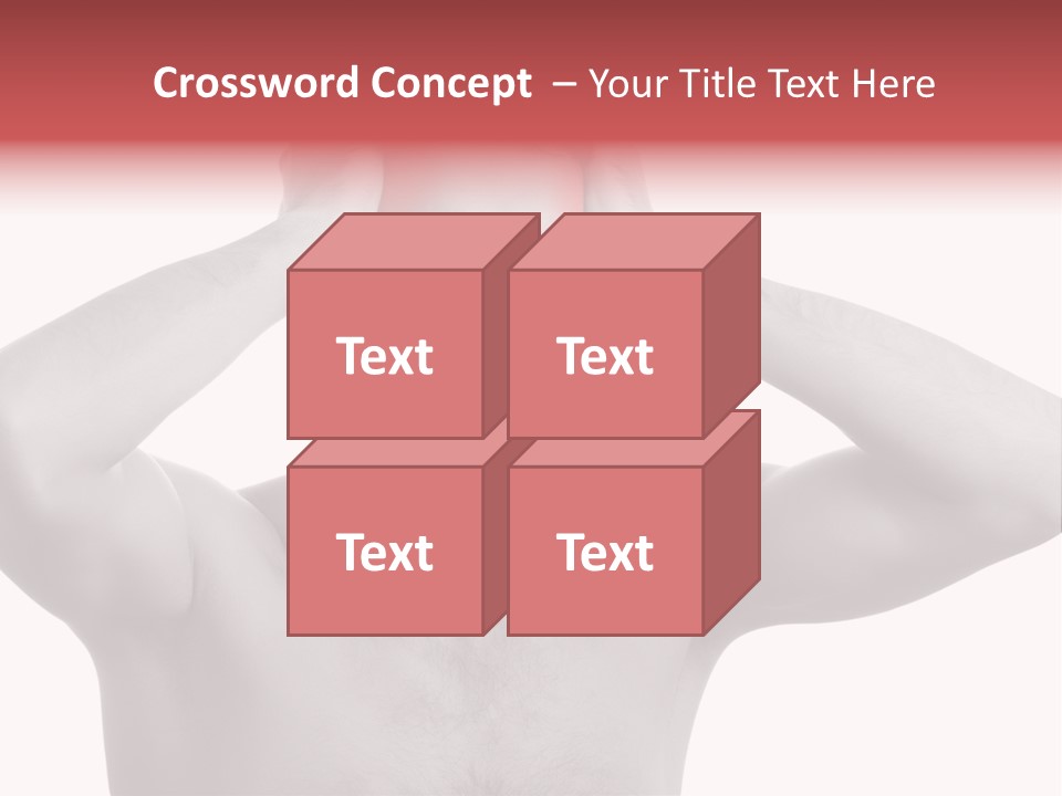 Upset Red Man PowerPoint Template