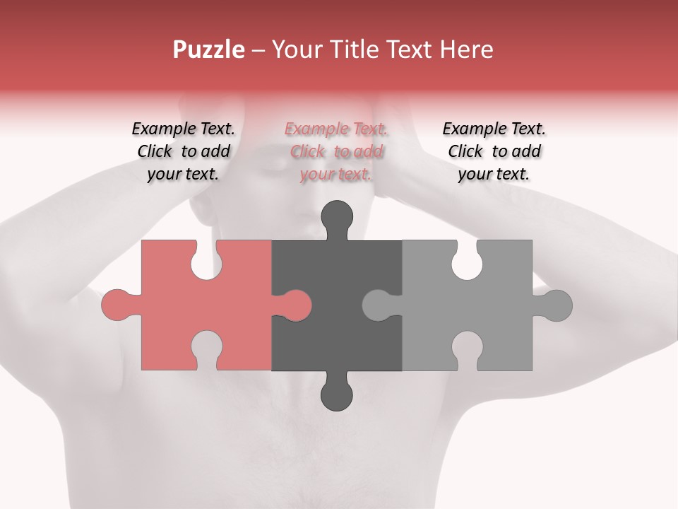 Upset Red Man PowerPoint Template