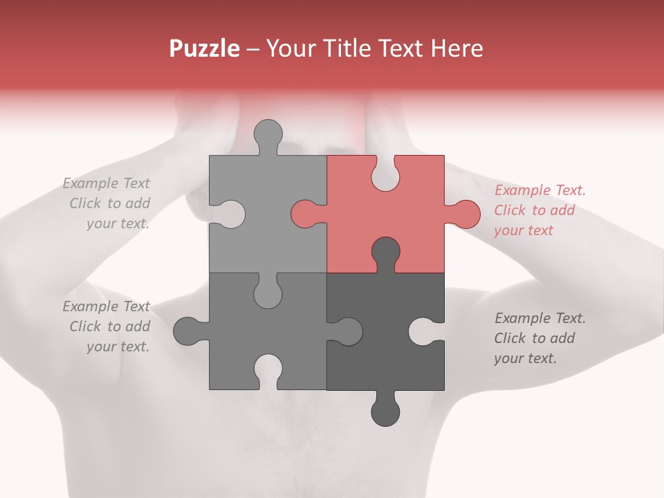 Upset Red Man PowerPoint Template