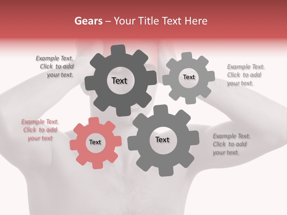 Upset Red Man PowerPoint Template