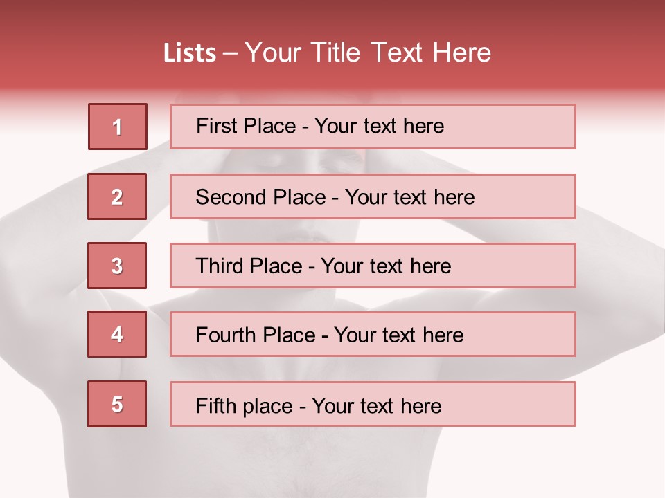Upset Red Man PowerPoint Template
