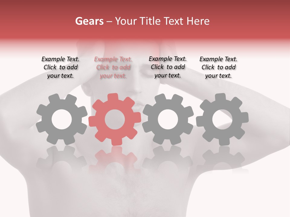 Upset Red Man PowerPoint Template