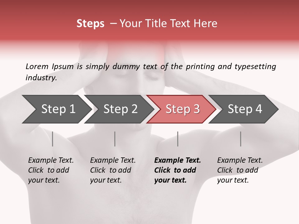 Upset Red Man PowerPoint Template