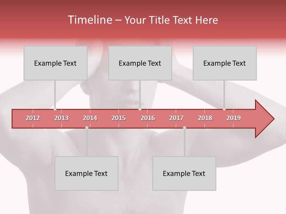 Upset Red Man PowerPoint Template
