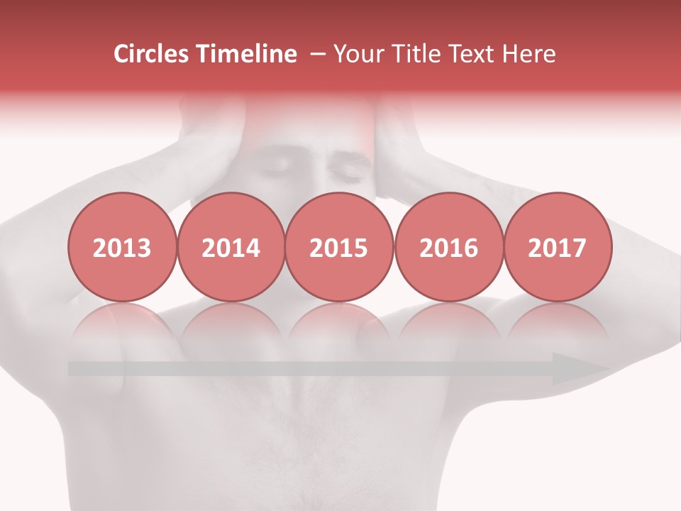 Upset Red Man PowerPoint Template