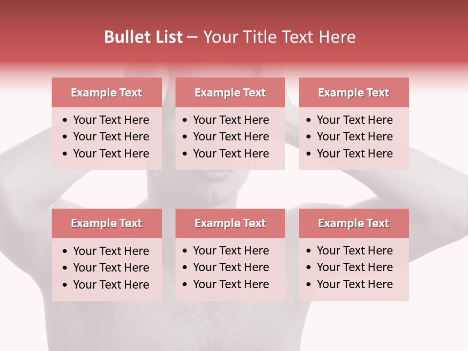 Upset Red Man PowerPoint Template