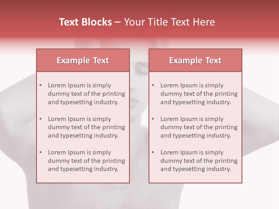 Upset Red Man PowerPoint Template