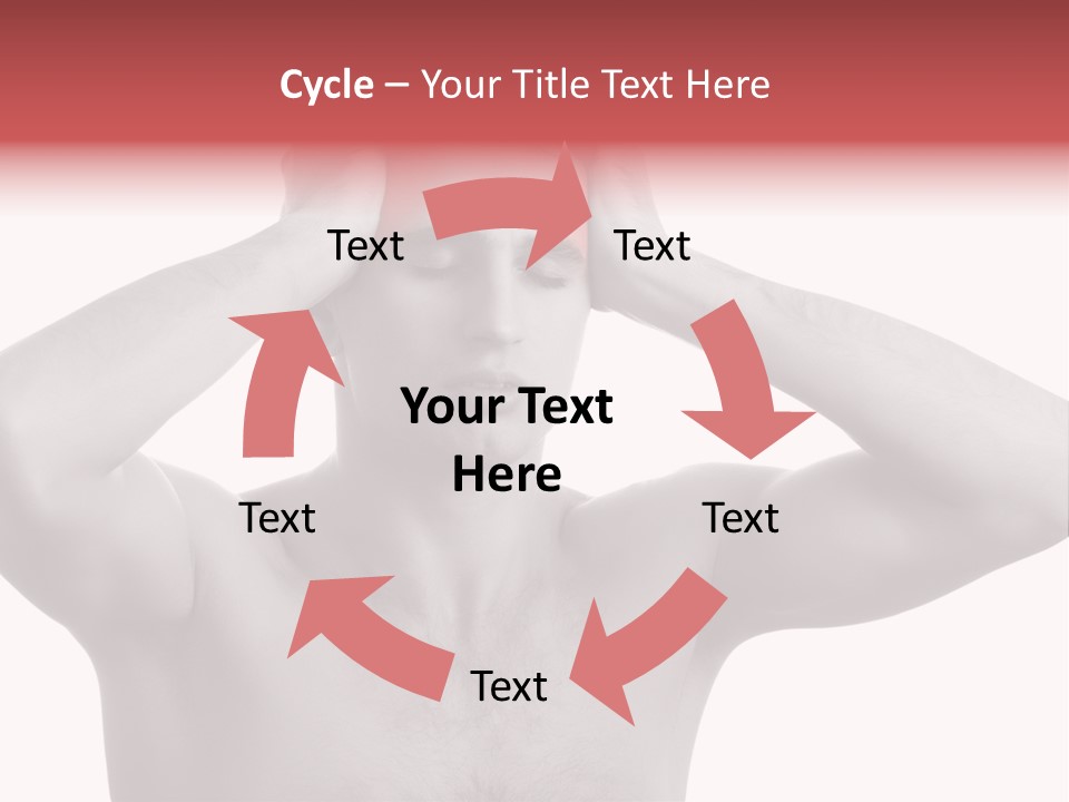 Upset Red Man PowerPoint Template