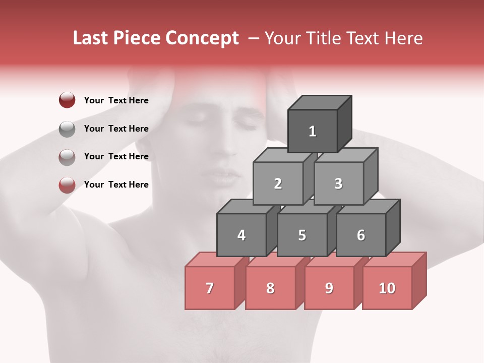 Upset Red Man PowerPoint Template