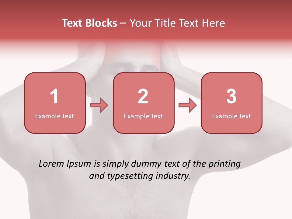 Upset Red Man PowerPoint Template
