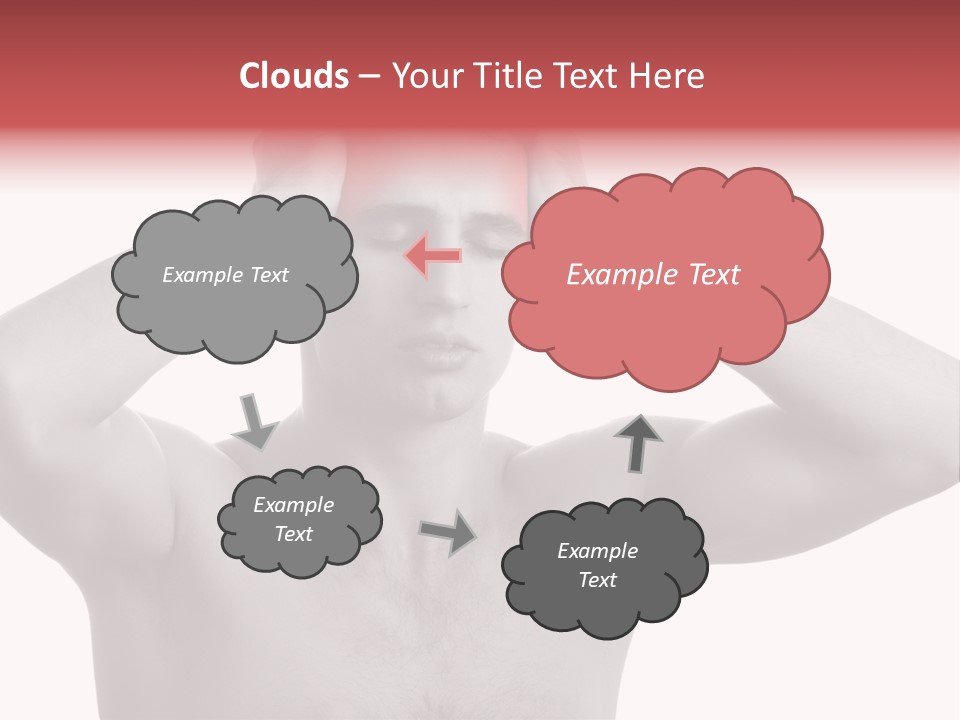 Upset Red Man PowerPoint Template