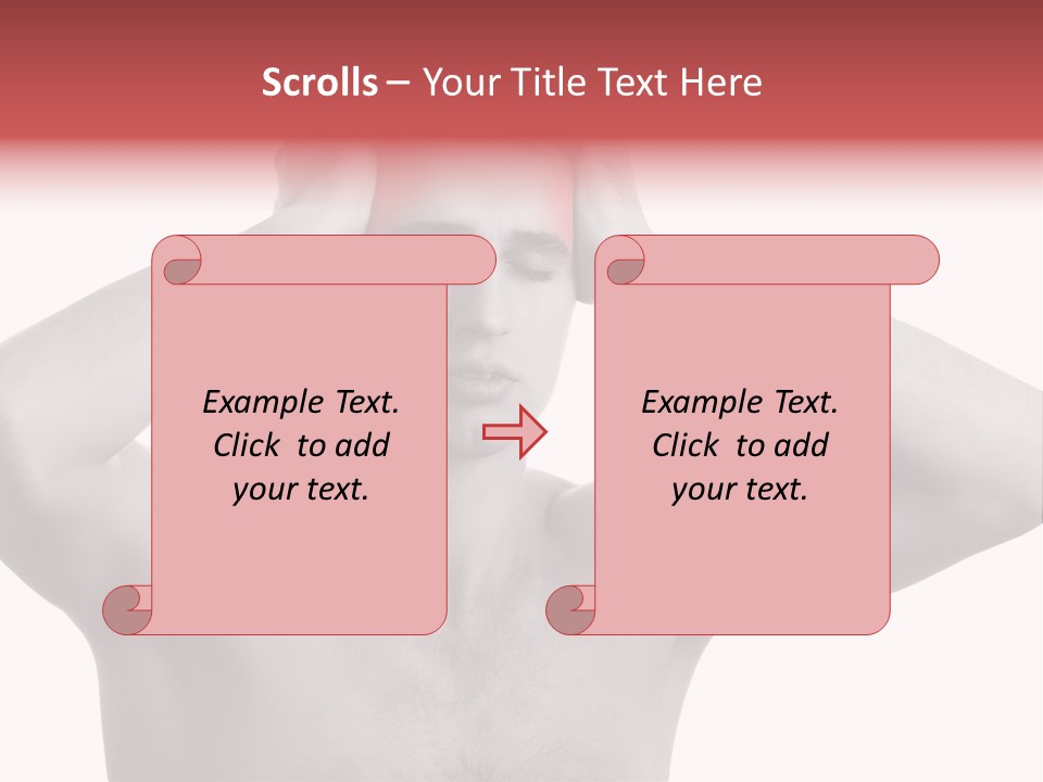 Upset Red Man PowerPoint Template