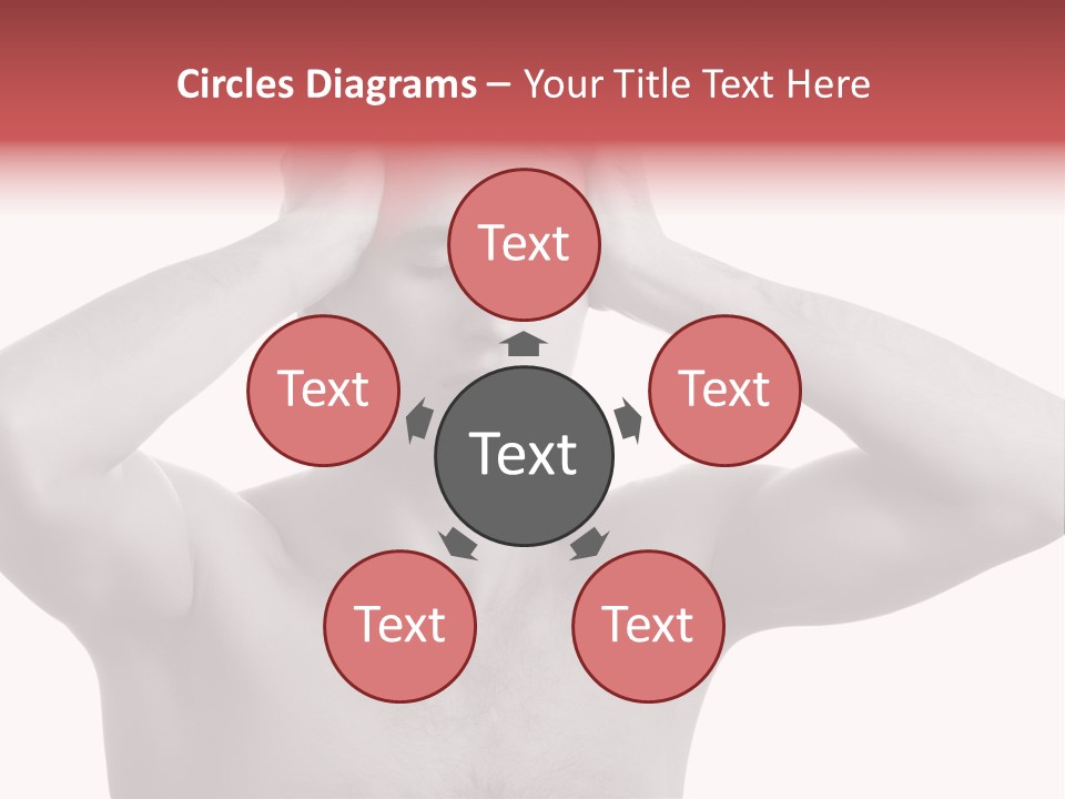 Upset Red Man PowerPoint Template