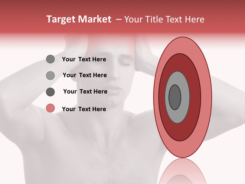 Upset Red Man PowerPoint Template