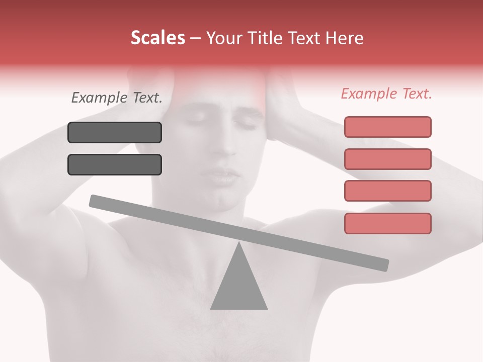 Upset Red Man PowerPoint Template