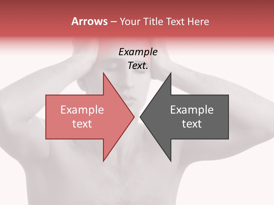 Upset Red Man PowerPoint Template