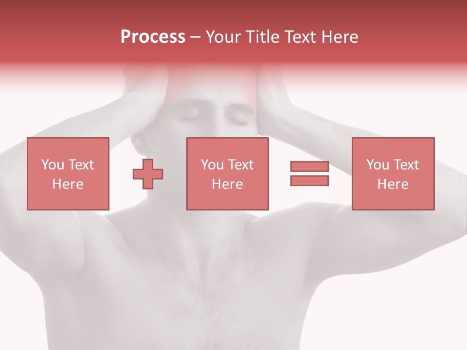 Upset Red Man PowerPoint Template