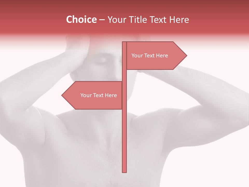 Upset Red Man PowerPoint Template