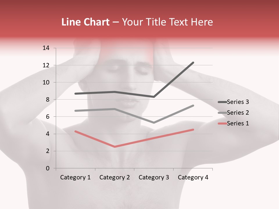 Upset Red Man PowerPoint Template