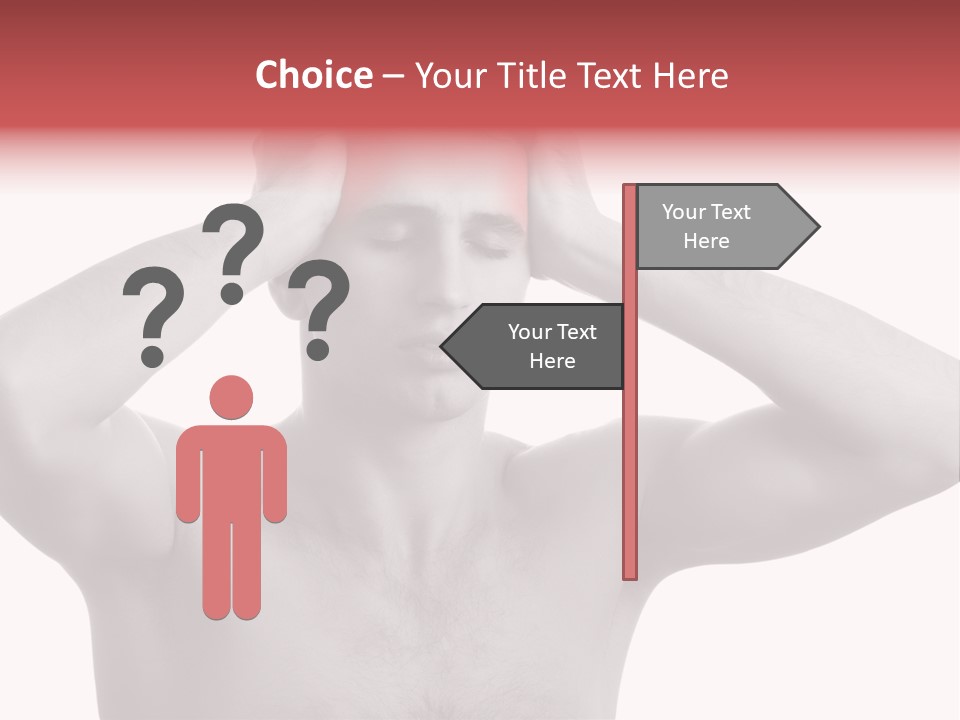 Upset Red Man PowerPoint Template