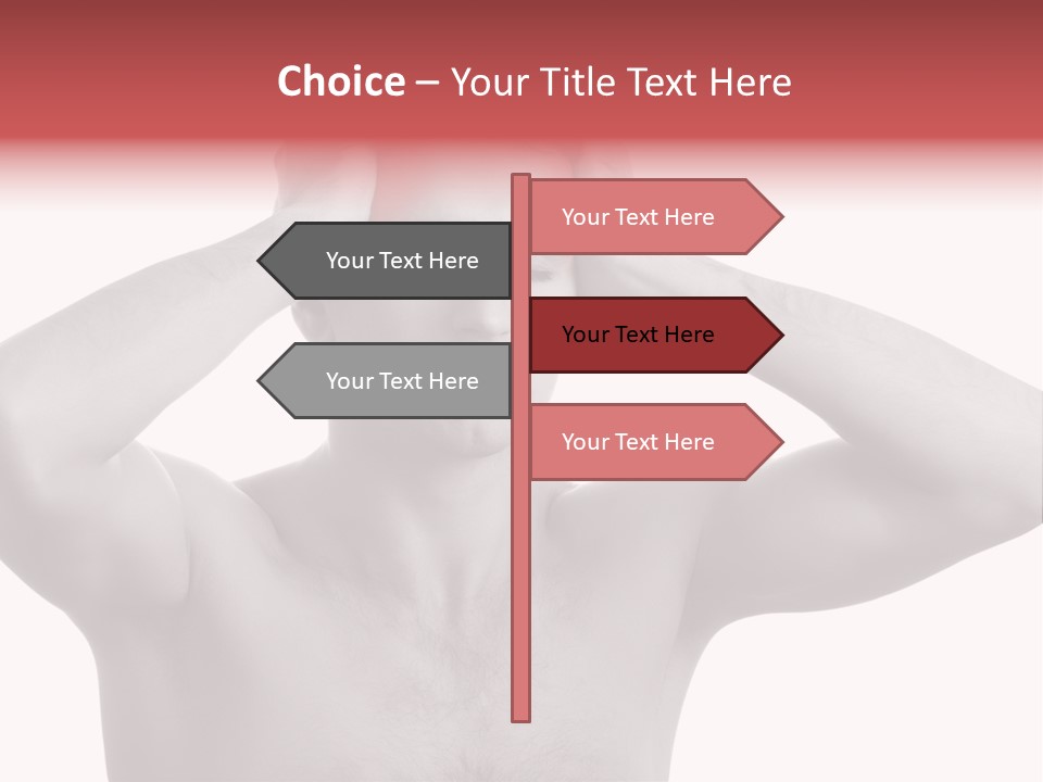 Upset Red Man PowerPoint Template