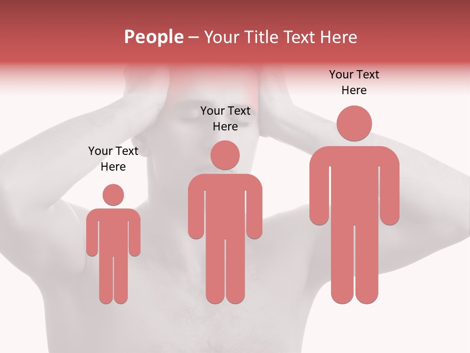 Upset Red Man PowerPoint Template