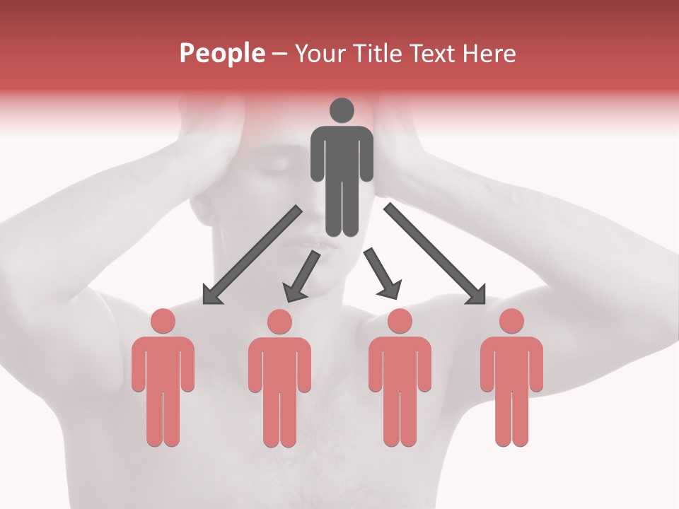 Upset Red Man PowerPoint Template
