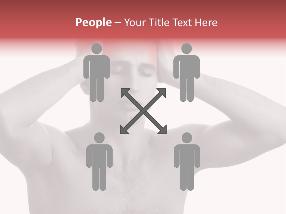 Upset Red Man PowerPoint Template