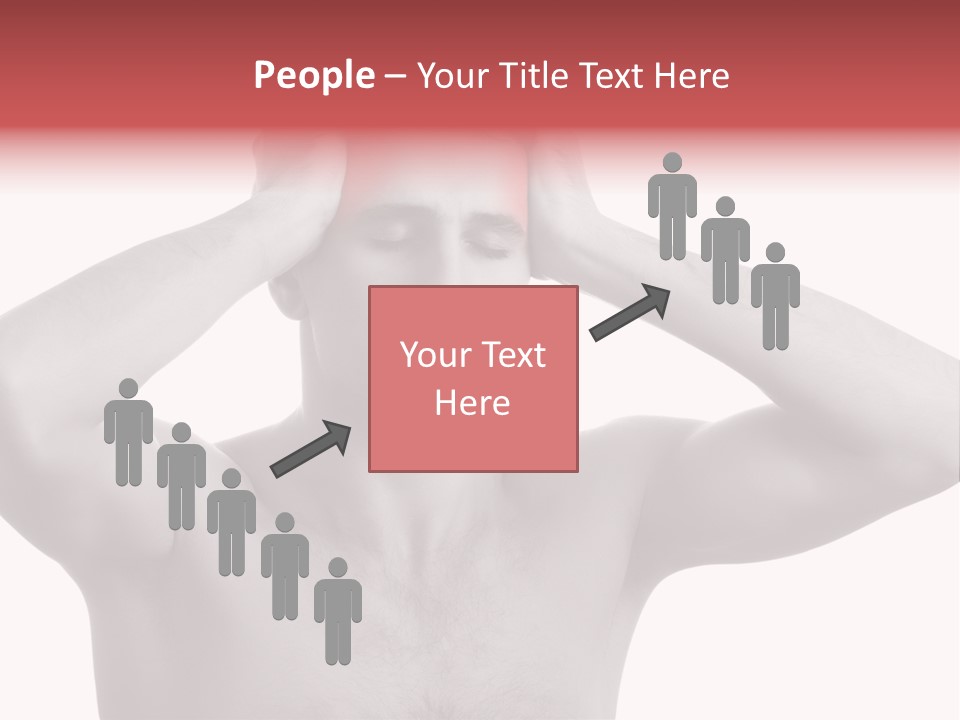 Upset Red Man PowerPoint Template