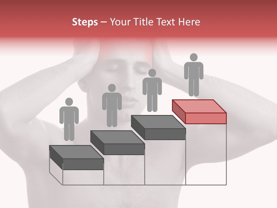 Upset Red Man PowerPoint Template