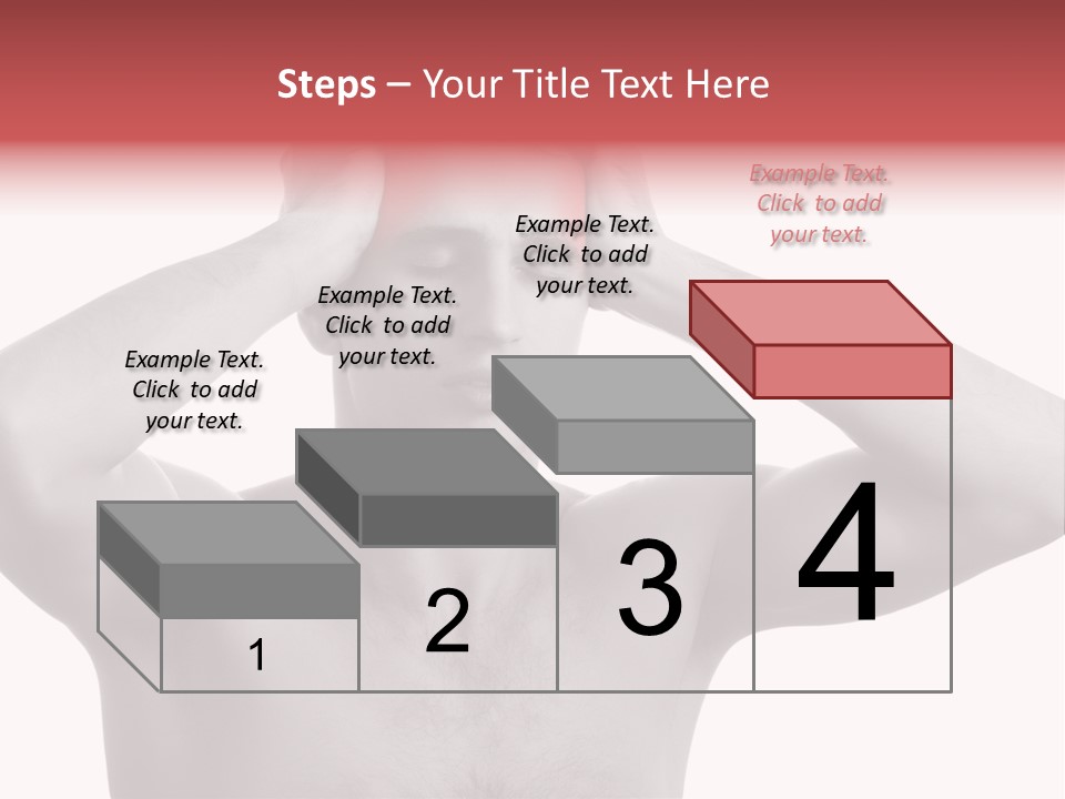 Upset Red Man PowerPoint Template