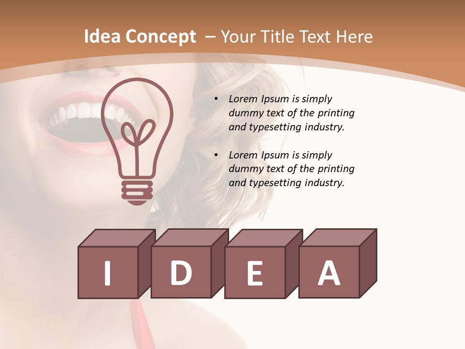 Beautiful Isolated On White White PowerPoint Template