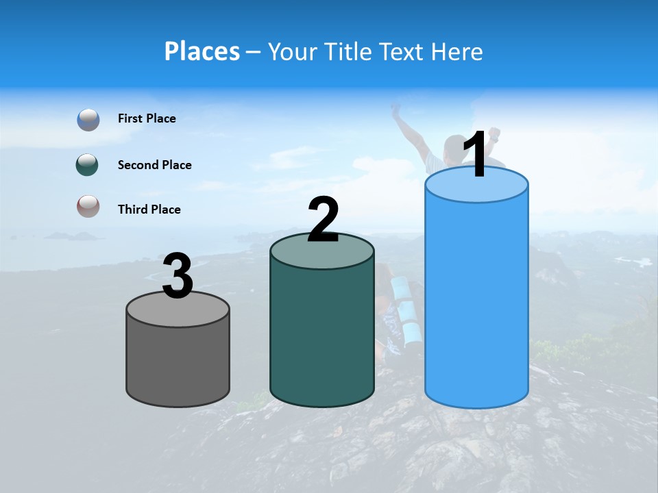View Climber Trekking PowerPoint Template