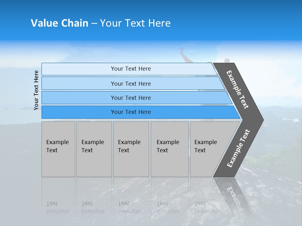 View Climber Trekking PowerPoint Template