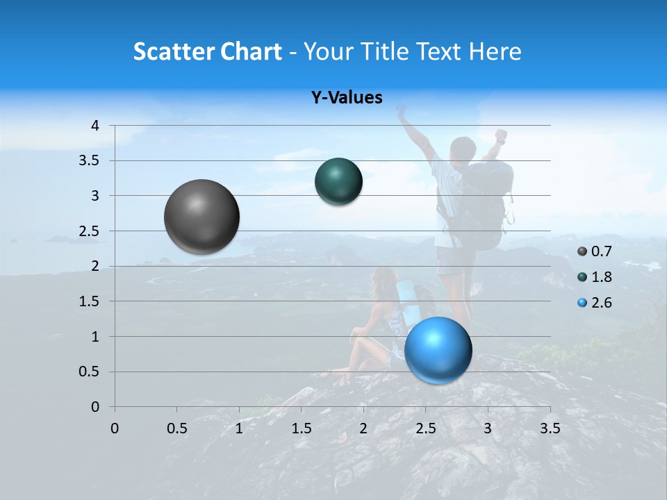 View Climber Trekking PowerPoint Template