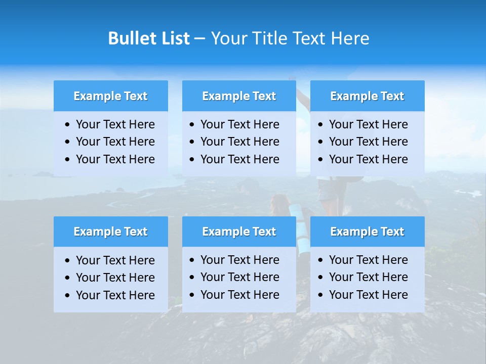View Climber Trekking PowerPoint Template