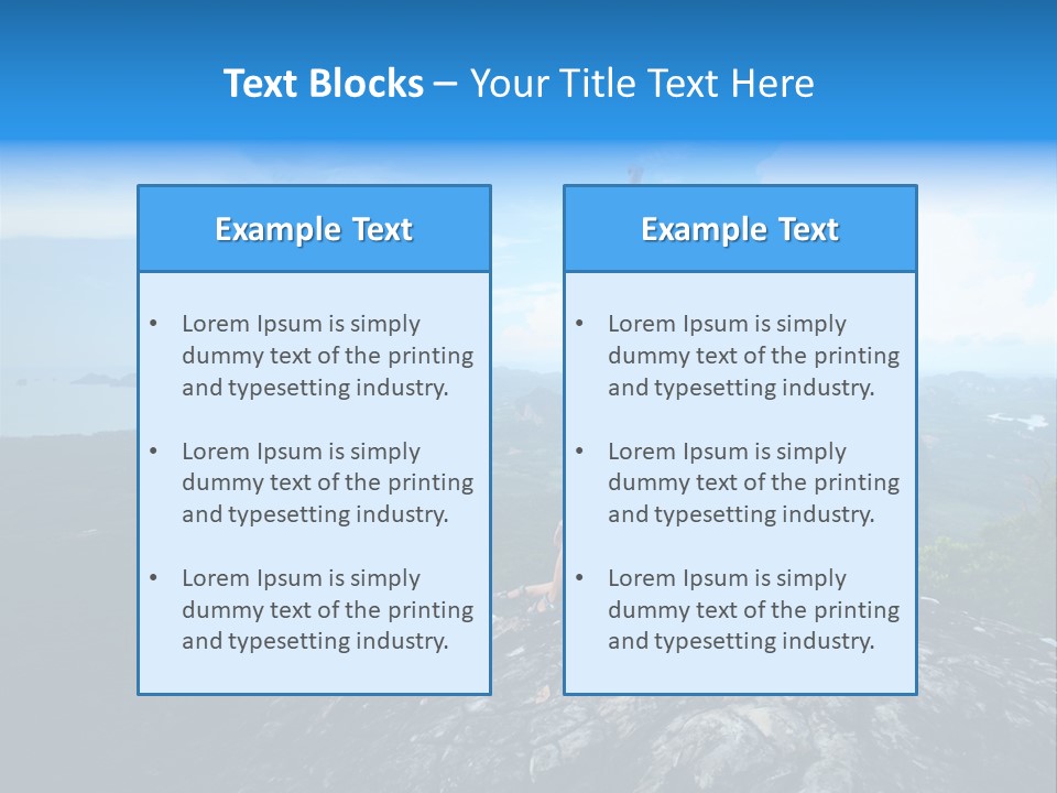 View Climber Trekking PowerPoint Template