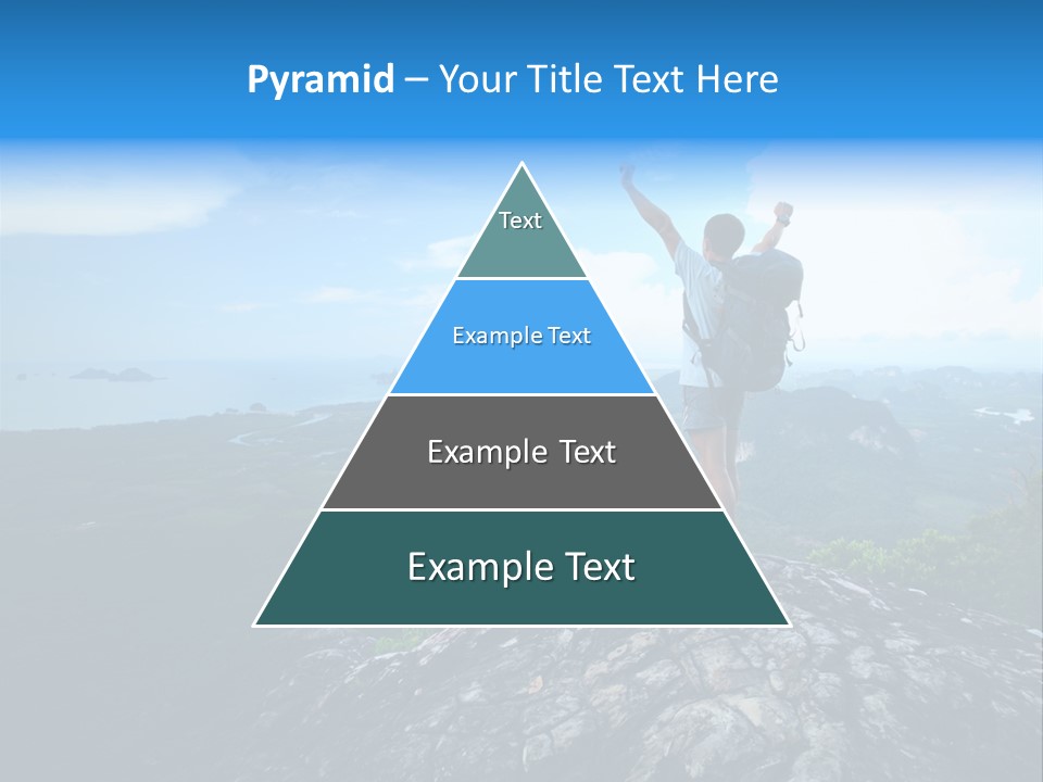 View Climber Trekking PowerPoint Template
