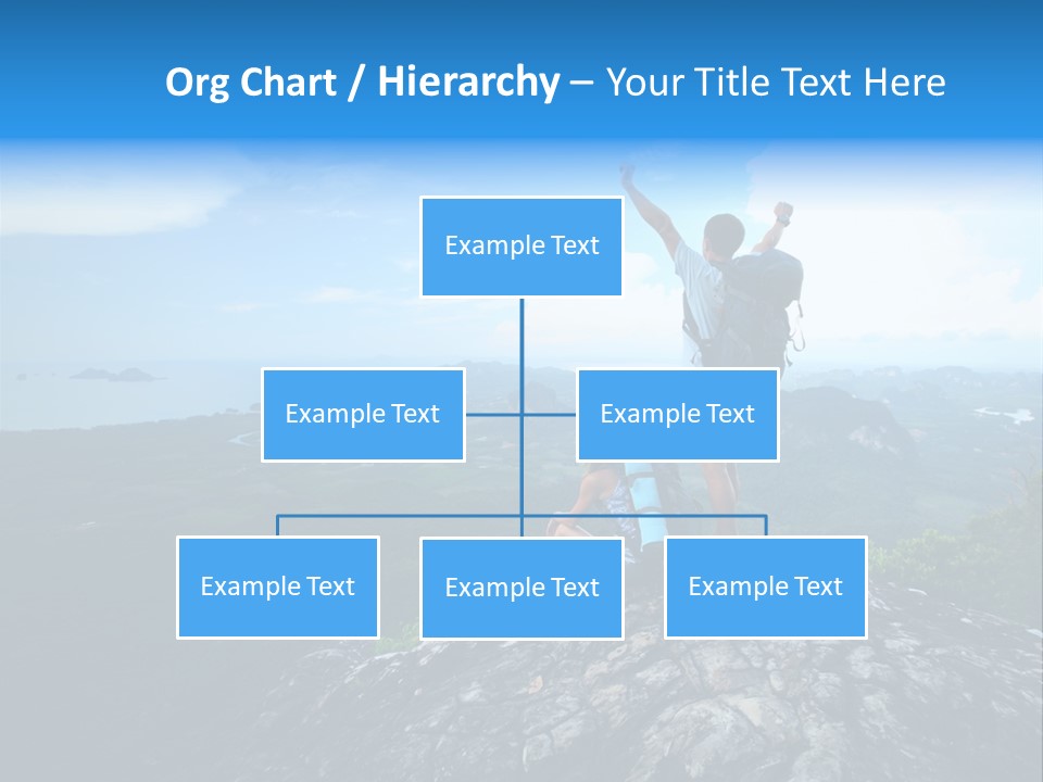 View Climber Trekking PowerPoint Template