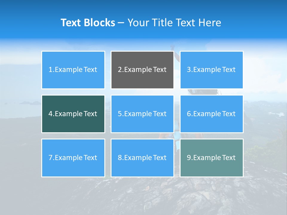 View Climber Trekking PowerPoint Template