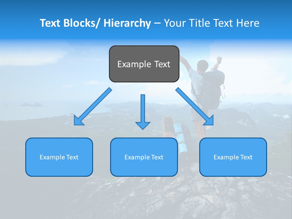 View Climber Trekking PowerPoint Template