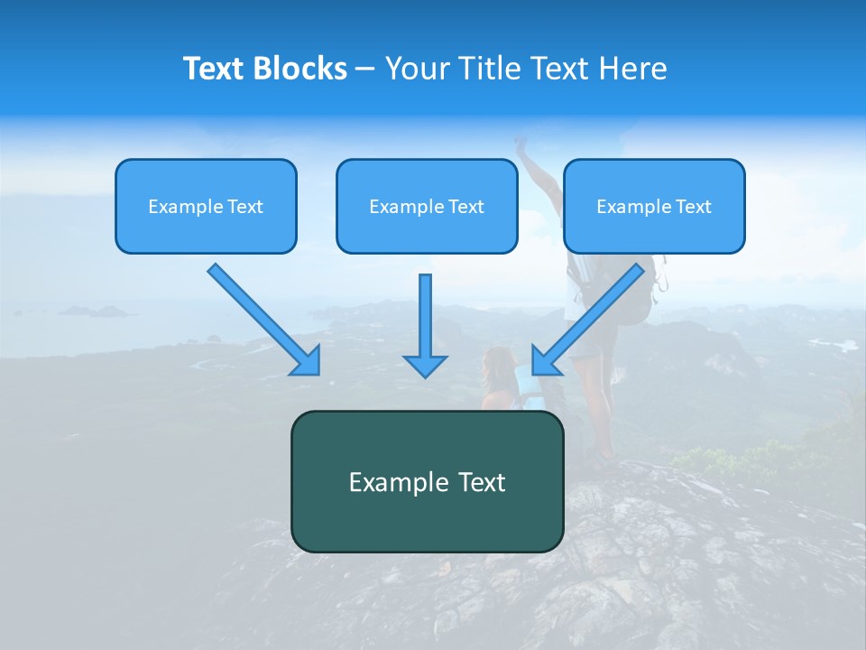 View Climber Trekking PowerPoint Template